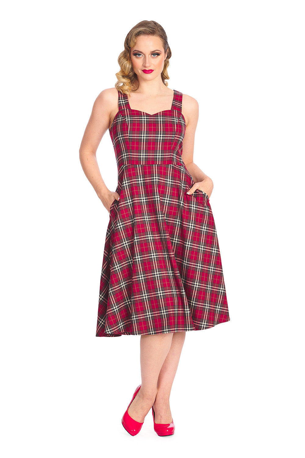 Check Swing Dress