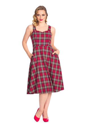 Check Swing Dress