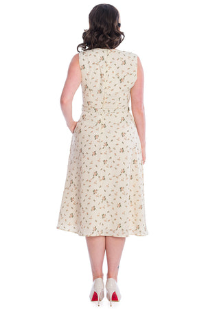 Off White Poppy Dress