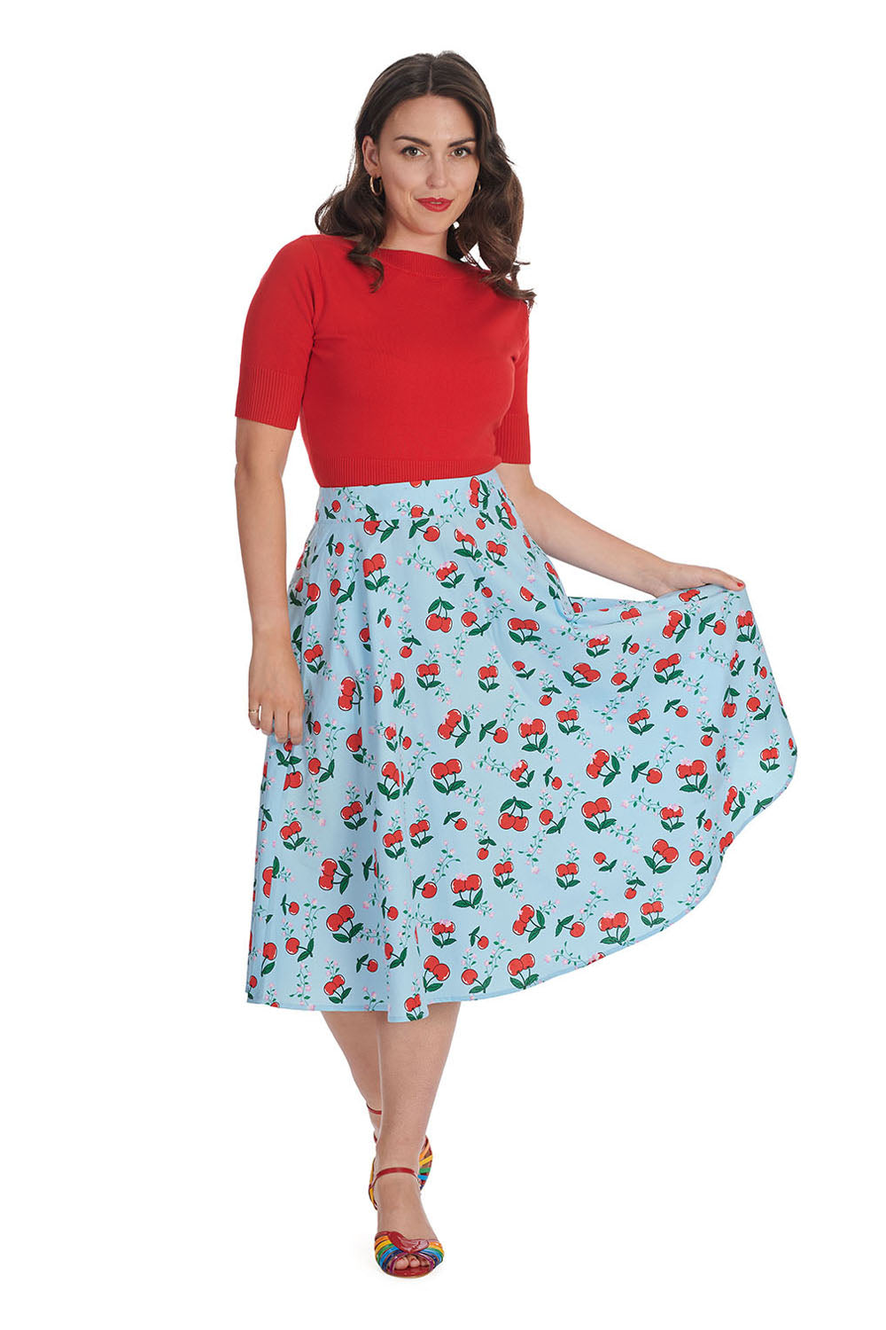 Cherry Cartoon Skirt