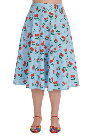 Cherry Cartoon Skirt