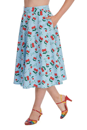 Cherry Cartoon Skirt