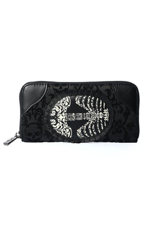 Vine Black Ribcage Lace Wallet