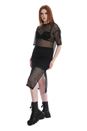 Wanda Fishnet Dress