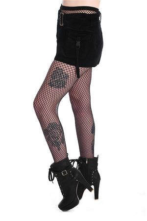 Black Piper Cargo Mini Skirt