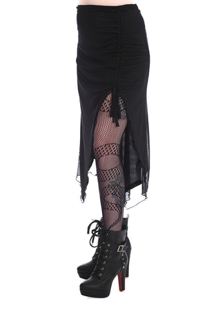 Umbra Mesh Ruched Skirt