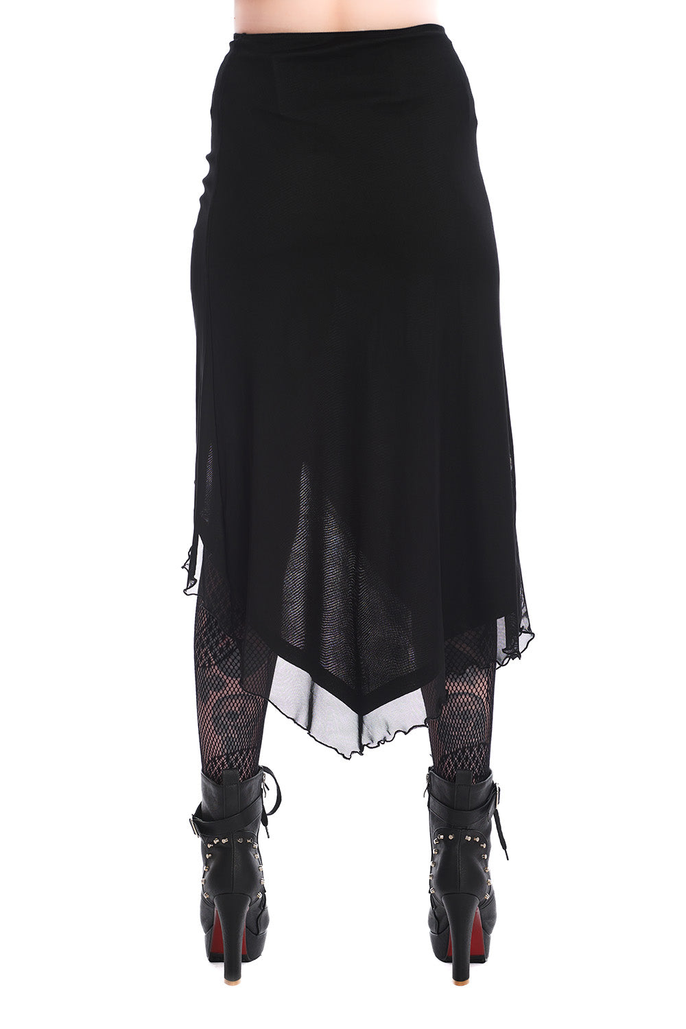 Umbra Mesh Ruched Skirt