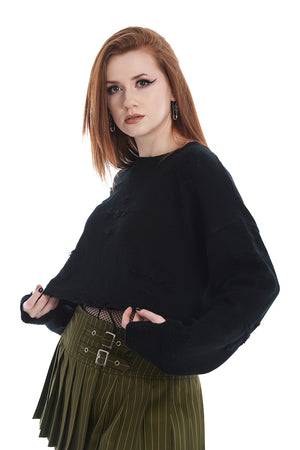 Onyx Bow Jumper