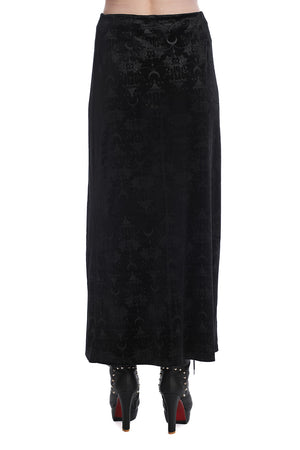 Black Chandelier Long Skirt