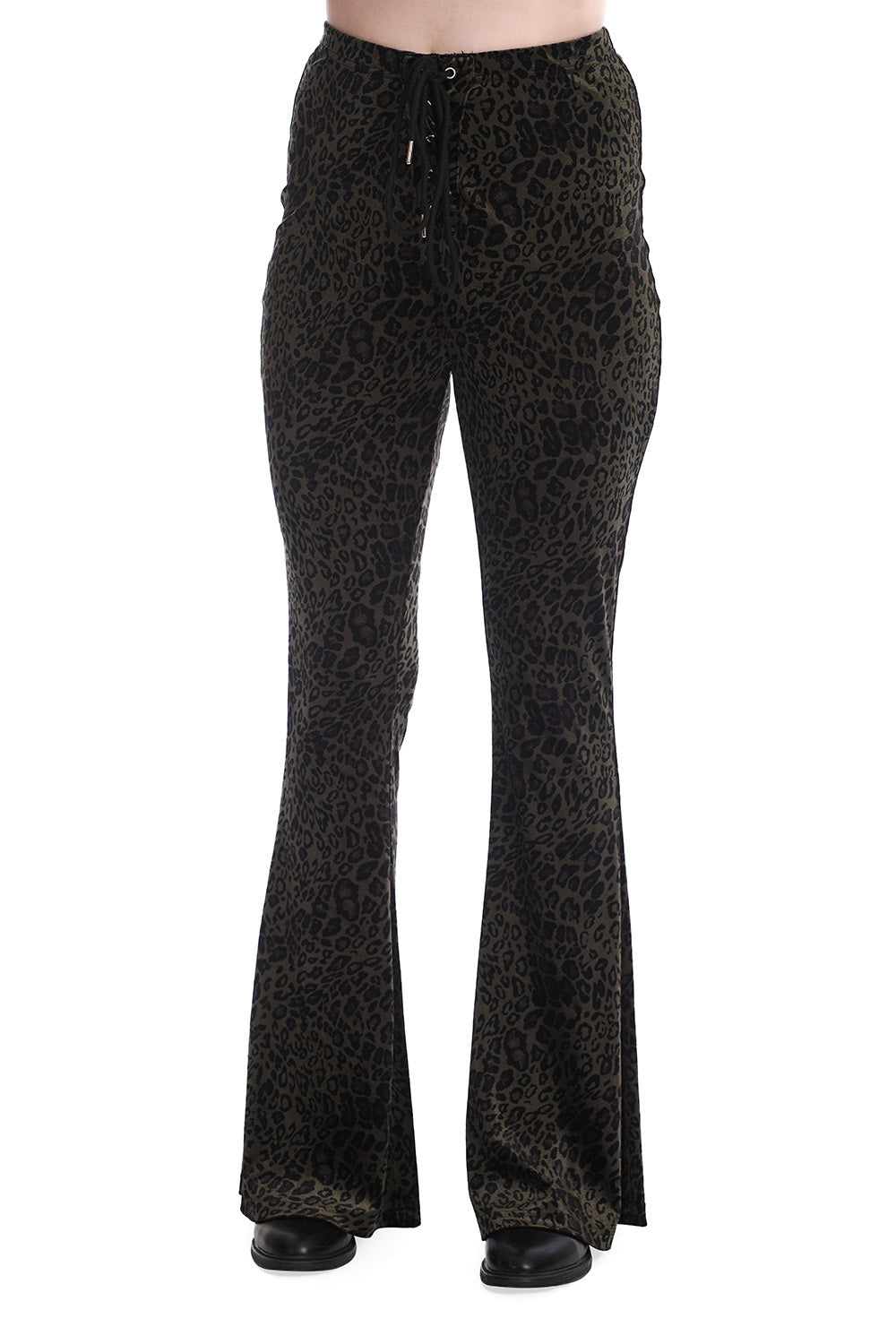 Vixen Leopard Flare Trousers