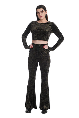 Vixen Leopard Flare Trousers