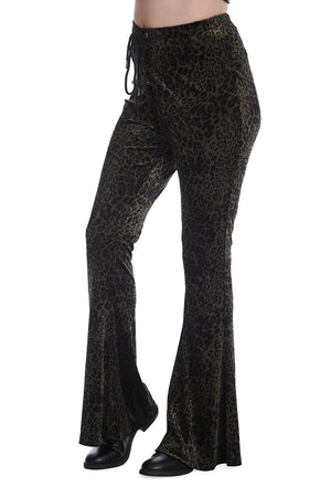 Vixen Leopard Flare Trousers