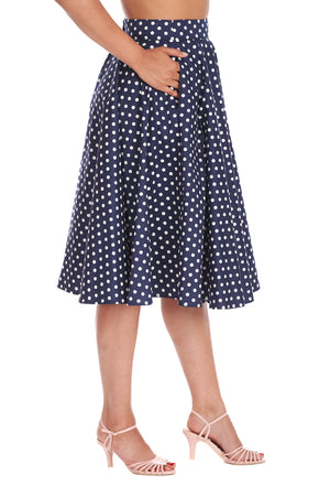 Dot Days Swing Skirt