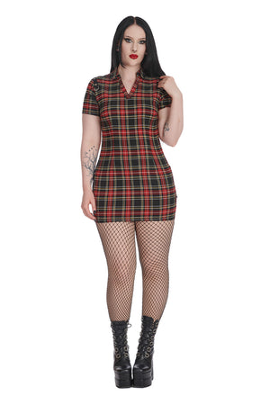 Fierce Fusion Check Dress