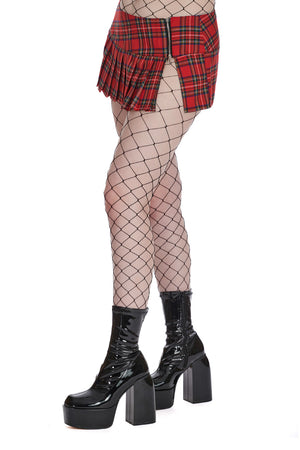 Red Raw Rebellion Mini Skirt