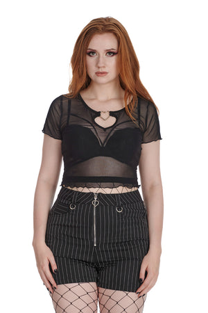 Moody Melodymesh Top