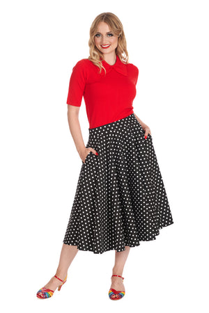 Dot Days Swing Skirt