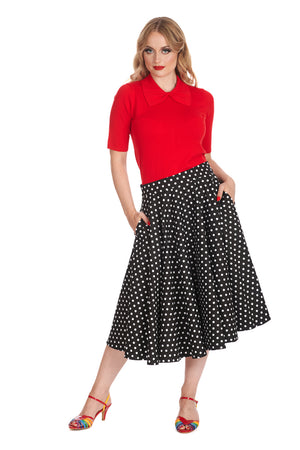 Dot Days Swing Skirt