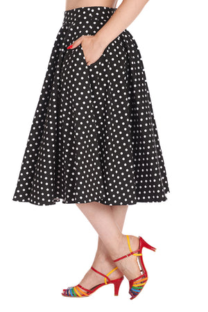 Dot Days Swing Skirt