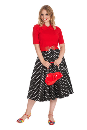 Dot Days Swing Skirt