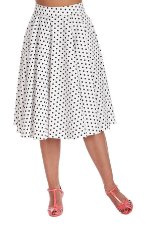 Dot Days Swing Skirt