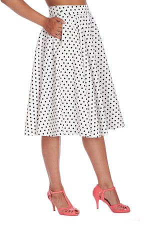 Dot Days Swing Skirt