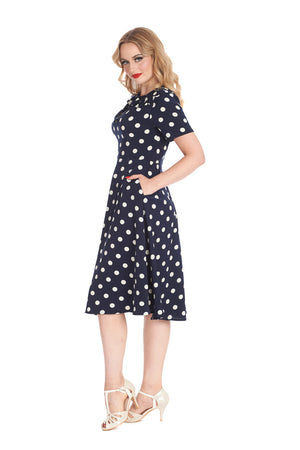 Spot Set Sail Swing Dress