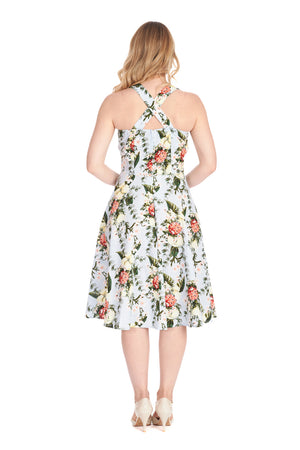 Bloom Swing Halter Dress