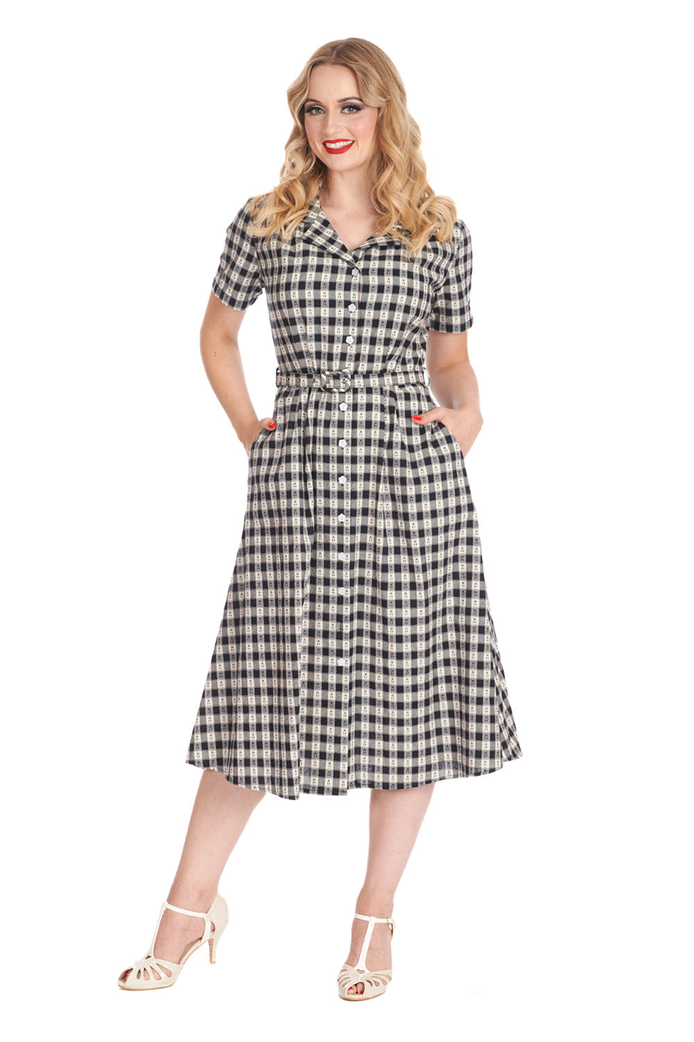 Cherry Check Dress