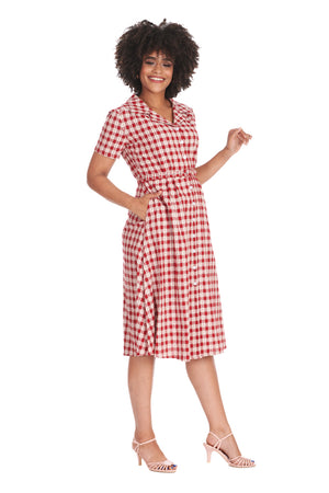 Cherry Check Dress