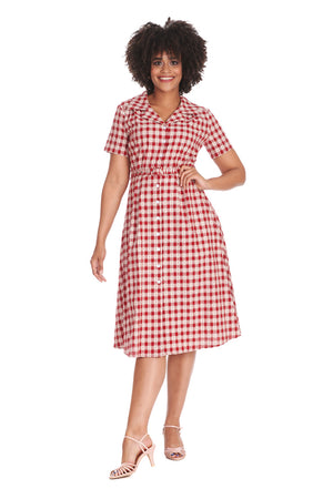 Cherry Check Dress