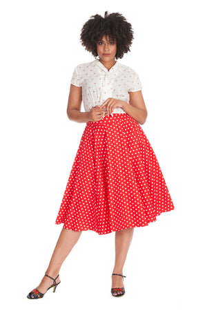 Dot Days Swing Skirt