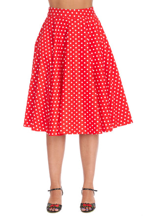 Dot Days Swing Skirt