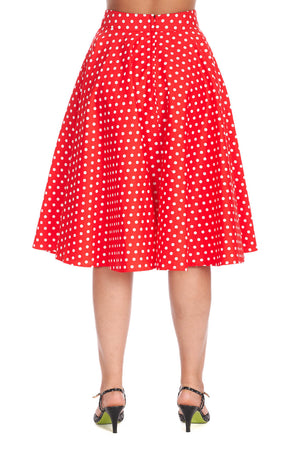 Dot Days Swing Skirt