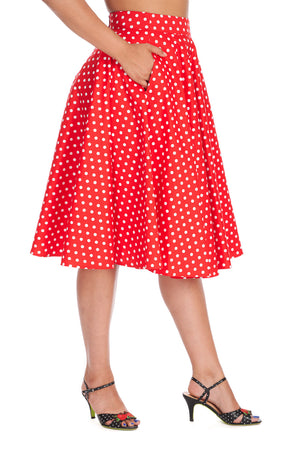 Dot Days Swing Skirt