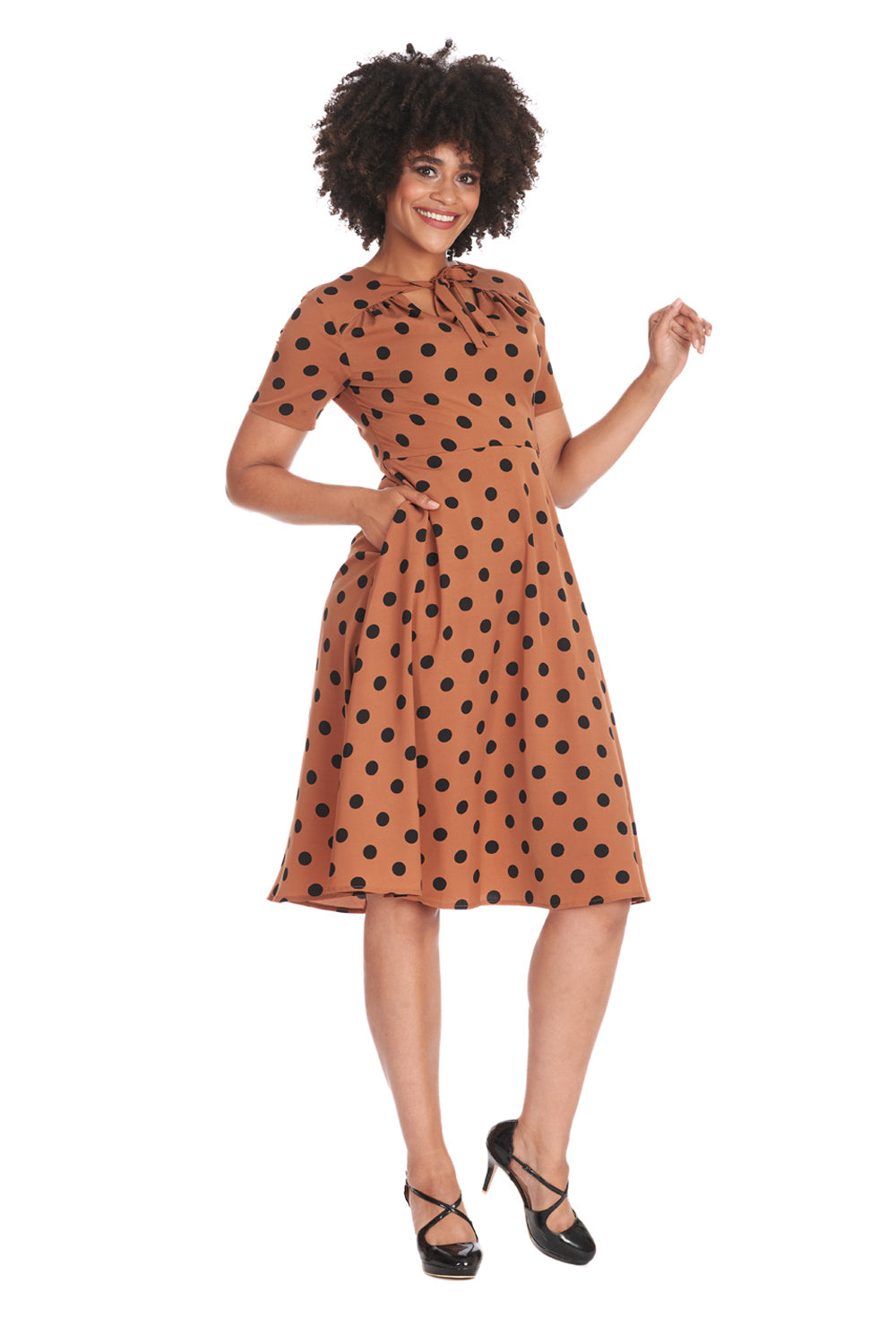 Spot Set Sail Swing Dress