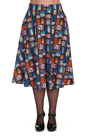 Window Cat Swing Skirt