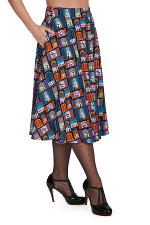 Window Cat Swing Skirt