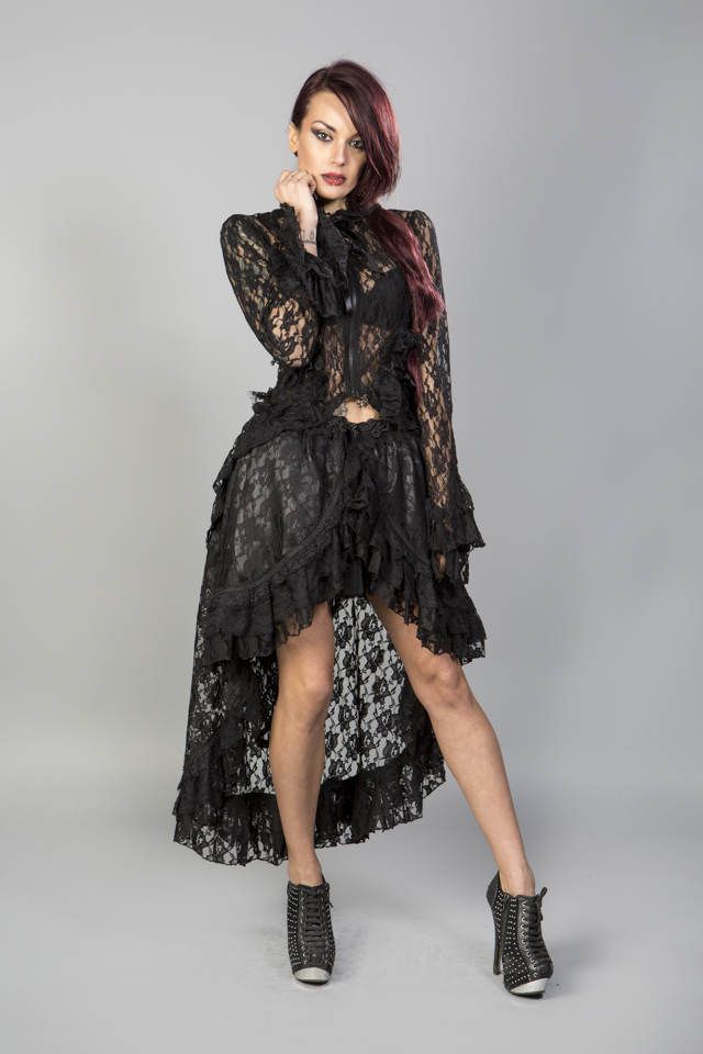 Long 2024 lace coat