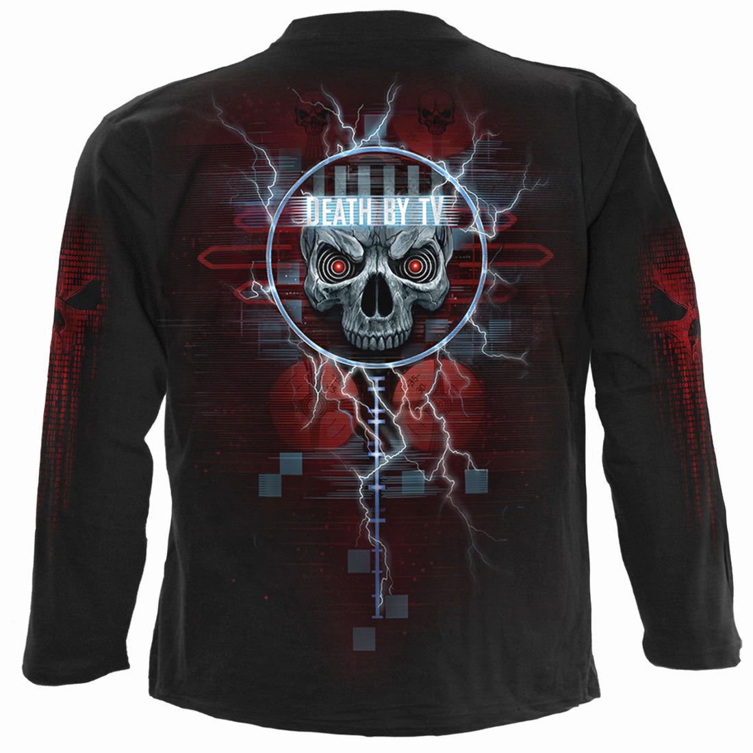 Death By TV - Longsleeve T-Shirt Black