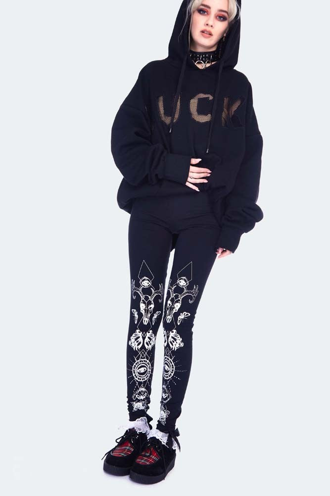 Deer print leggings clearance