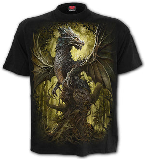 Oak Dragon - T-Shirt Black