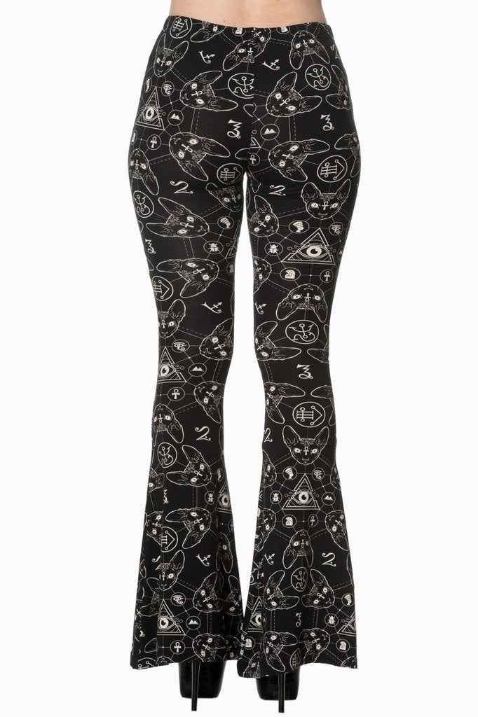 Banned 9 Lives Leggings - Dark Fashion Clothing