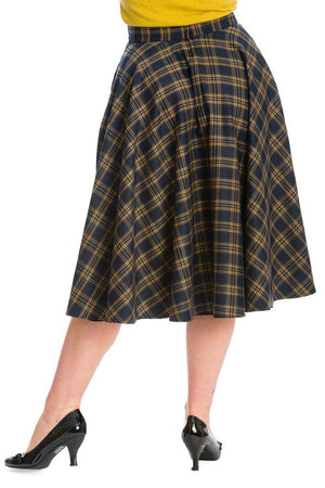 Adore Her Check Skirt-Banned-Dark Fashion Clothing