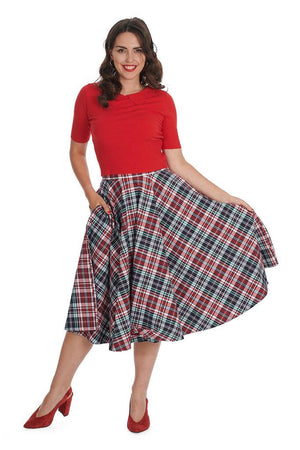 Boat Day Swing Skirt-Banned-Dark Fashion Clothing