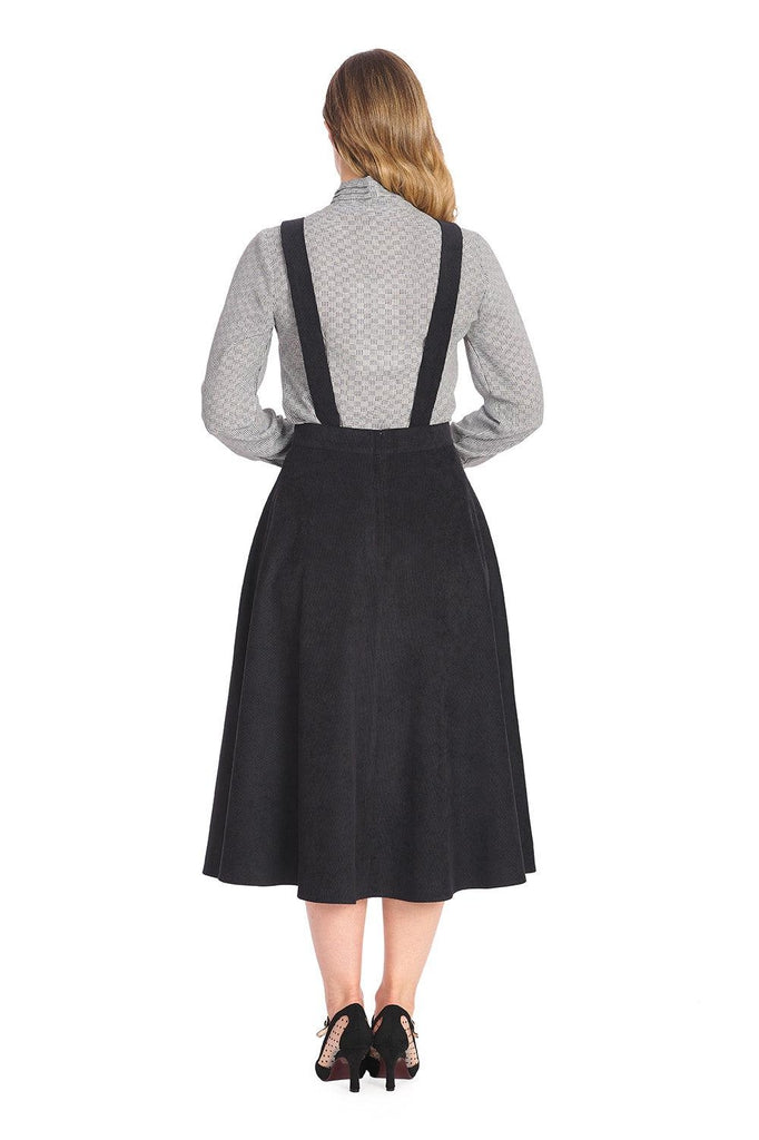 Dark grey hotsell pinafore dress