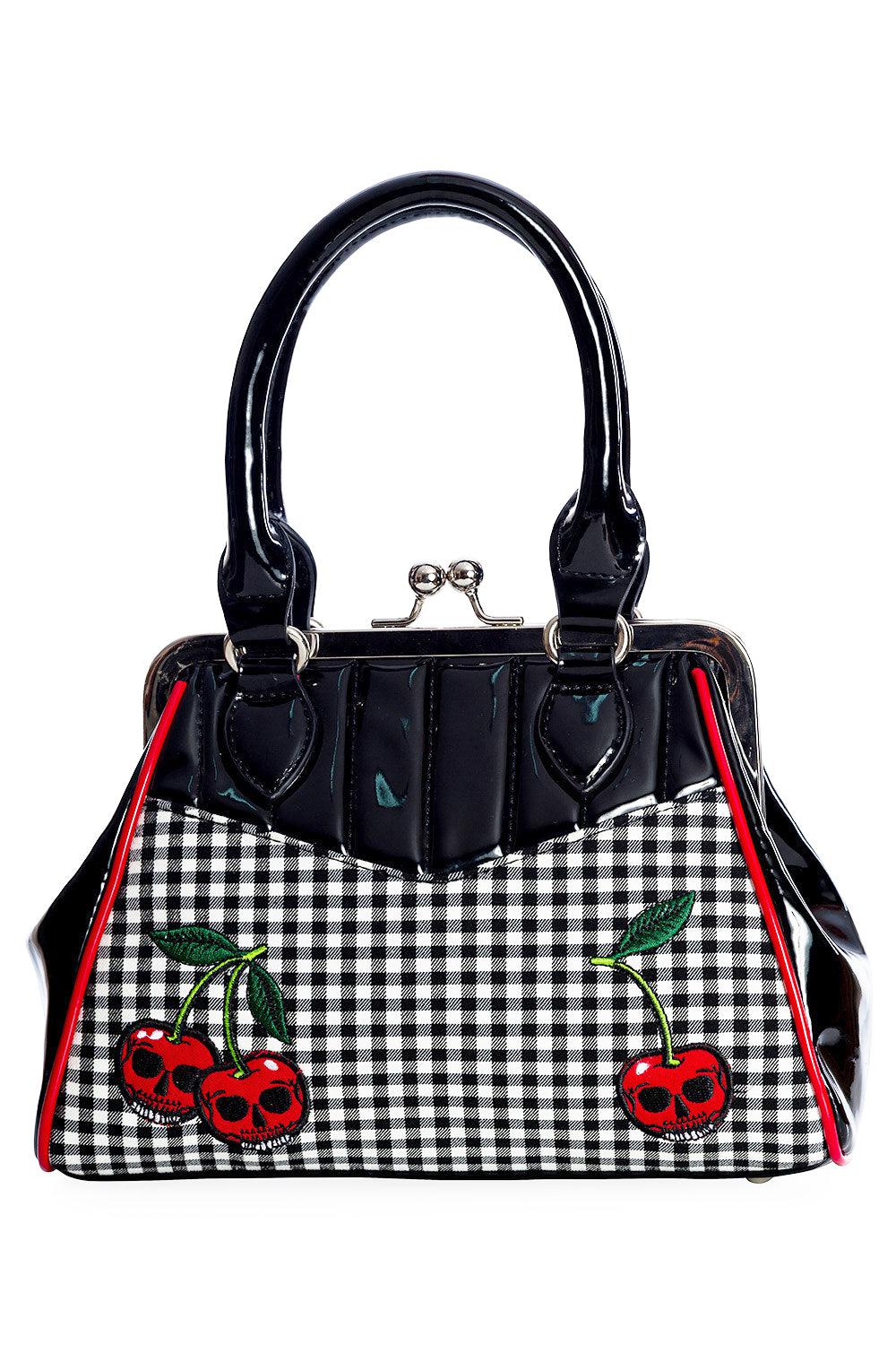 Rockabilly Cherry Handbag-Banned-Dark Fashion Clothing