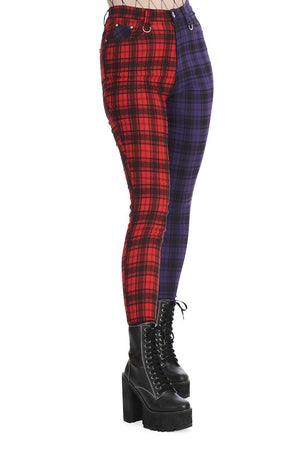 Tartan Baily Trousers-Banned-Dark Fashion Clothing