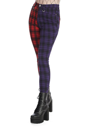 Tartan Baily Trousers-Banned-Dark Fashion Clothing