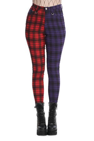 Tartan Baily Trousers-Banned-Dark Fashion Clothing